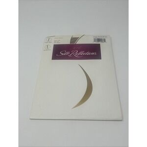 Vintage NEW Hanes Silk Reflections Silky Sheer Size C/D Soft Taupe Thigh Highs